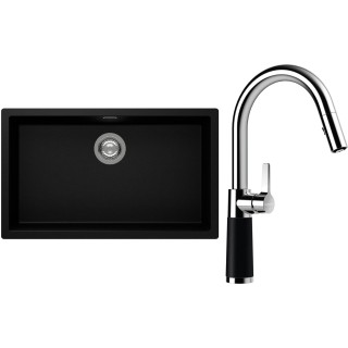 Set Schock S15-7 (dřez Kaia N-100XL Puro + baterie SC-520.120 Puro)