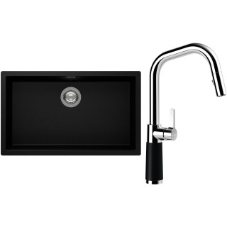 Set Schock S15-9 (dřez Kaia N-100XL Puro + baterie SC-530.120 Puro)