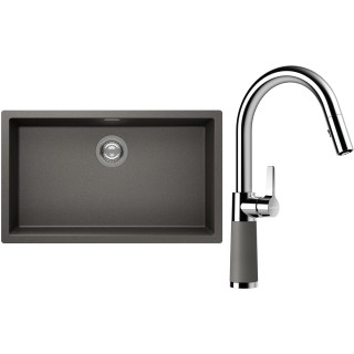 Set Schock S15-7 (dřez Kaia N-100XL Silverstone + baterie SC-520.120 Silverstone)