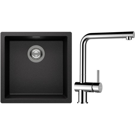 Set Schock S13-12 (dřez Kaia N-100 Stone + baterie Epos Chrom)