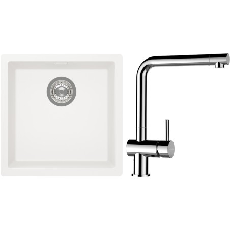 Set Schock S13-12 (dřez Kaia N-100 Polaris + baterie Epos Chrom)