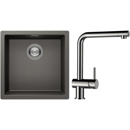 Set Schock S13-3 (dřez Kaia N-100 Silverstone + baterie Epos Nerezový vzhled)