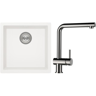 Set Schock S13-3 (dřez Kaia N-100 Polaris + baterie Epos Nerezový vzhled)