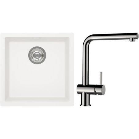 Set Schock S13-3 (dřez Kaia N-100 Polaris + baterie Epos Nerezový vzhled)