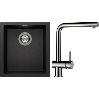 Set Schock S12-3 (dřez Kaia N-100S Stone + baterie Epos Nerezový vzhled)