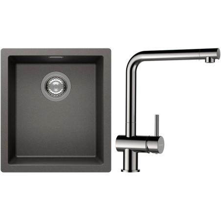 Set Schock S12-3 (dřez Kaia N-100S Silverstone + baterie Epos Nerezový vzhled)