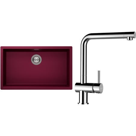 Set Schock S15-12 (dřez Kaia N-100XL Berry + baterie Epos Chrom)