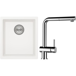 Set Schock S12-13 (dřez Kaia N-100S Polaris + baterie Epos.120 Chrom)