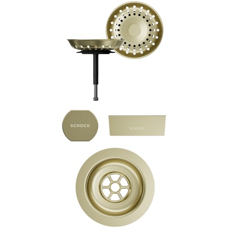 Části dřezu v provedení White Gold, Schock 400075WGO