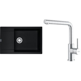 Set Franke G301O (dřez MRG 611-78 BB Onyx + baterie FC 6985.501 SMART GLENDA Celonerez)
