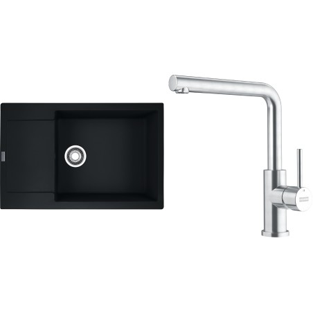 Set Franke G301MČ (dřez MRG 611-78 BB Matná černá + baterie FC 6985.501 SMART GLENDA Celonerez)