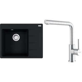 Set Franke G282O (dřez CNG 611-62 TL/2 Onyx + baterie FC 6985.501 SMART GLENDA Celonerez)