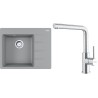 Set Franke G282ŠK (dřez CNG 611-62 TL/2 Šedý kámen + baterie FC 6985.501 SMART GLENDA Celonerez)