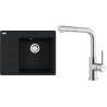 Set Franke G283MČ (dřez CNG 611-62 TL/7 Matná černá + baterie FC 6986.501 SMART GLENDA Celonerez)