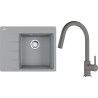 Set Franke G285ŠK (dřez CNG 611-62 TL/7 Šedý kámen + baterie FC 6051.084 LINA Šedý kámen)