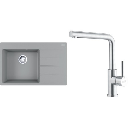 Set Franke G288ŠK (dřez CNG 611-78 TL/2 Šedý kámen + baterie FC 6985.501 SMART GLENDA Celonerez)