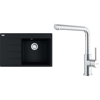 Set Franke G287O (dřez CNG 611-78 TL/7 Onyx + baterie FC 6985.501 SMART GLENDA Celonerez)