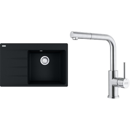 Set Franke G289O (dřez CNG 611-78 TL/7 Onyx + baterie FC 6986.501 SMART GLENDA Celonerez)