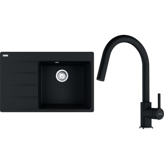 Set Franke G291O (dřez CNG 611-78 TL/7 Onyx + baterie FC 6051.071 LINA Onyx)