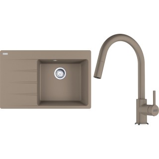 Set Franke G291KA (dřez CNG 611-78 TL/7 Kašmír + baterie FC 6051.424 LINA Kašmír)