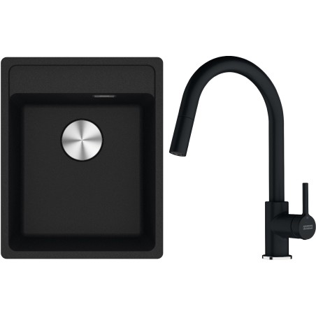 Set Franke G293O (dřez MRG 610-37 RTL Onyx + baterie FC 6051.071 LINA Onyx)