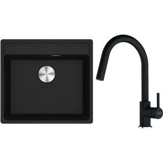 Set Franke G296O (dřez MRG 610-52 RTL Onyx + baterie FC 6051.071 LINA Onyx)