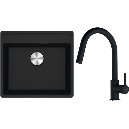 Set Franke G296O (dřez MRG 610-52 RTL Onyx + baterie FC 6051.071 LINA Onyx)