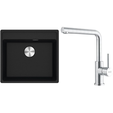 Set Franke G297O (dřez MRG 610-52 RTL Onyx + baterie FC 6985.501 SMART GLENDA Celonerez)