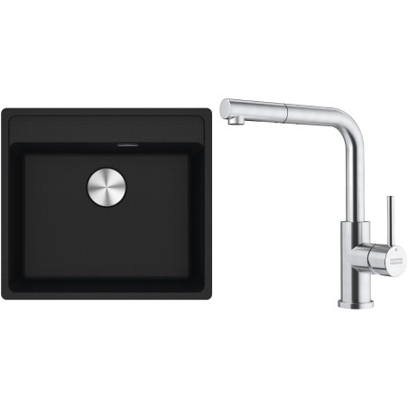 Set Franke G298O (dřez MRG 610-52 RTL Onyx + baterie FC 6986.501 SMART GLENDA Celonerez)