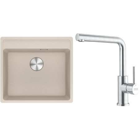 Set Franke G297SA (dřez MRG 610-52 RTL Sahara + baterie FC 6985.501 SMART GLENDA Celonerez)