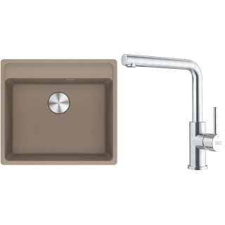 Set Franke G297KA (dřez MRG 610-52 RTL Kašmír + baterie FC 6985.501 SMART GLENDA Celonerez)