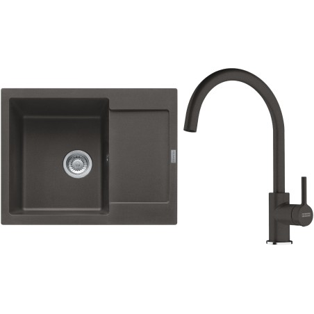 Set Franke G275ŠB (dřez MRG 611-62 Šedá břidlice + baterie FC 6018.088 LINA Šedá břidlice)