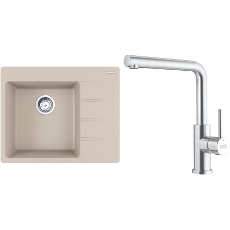 Set Franke G282SA (dřez CNG 611-62 TL/2 Sahara + baterie FC 6985.501 SMART GLENDA Celonerez)
