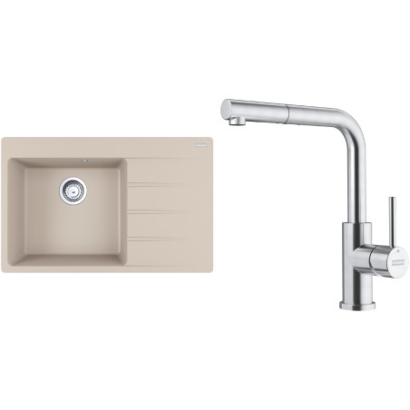 Set Franke G290SA (dřez CNG 611-78 TL/2 Sahara + baterie FC 6986.501 SMART GLENDA Celonerez)
