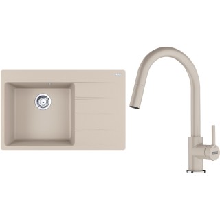 Set Franke G292SA (dřez CNG 611-78 TL/2 Sahara + baterie FC 6051.082 LINA Sahara)