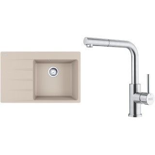 Set Franke G289SA (dřez CNG 611-78 TL/7 Sahara + baterie FC 6986.501 SMART GLENDA Celonerez)