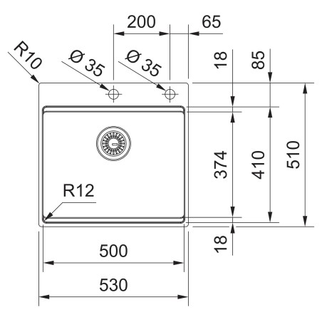 Kuchynský drez Franke Box BXX PRO 210/610-50 TL Nerez