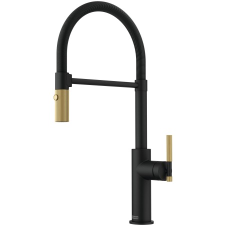 Kuchynská batéria Franke FG 4768.504 MARIS STRIPES SEMI PRO Matná čierna/zlatá