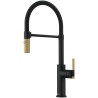 Kuchynská batéria Franke FG 4768.504 MARIS STRIPES SEMI PRO Matná čierna/zlatá