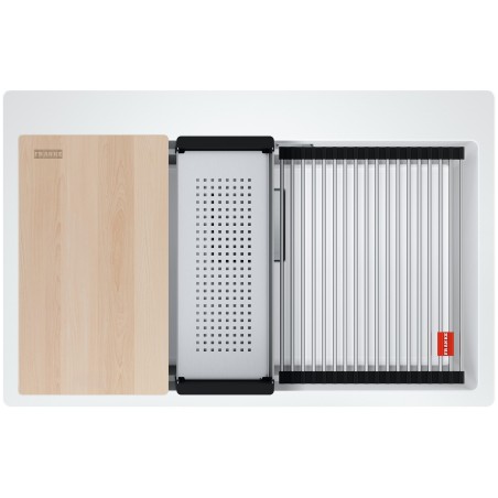 Kuchynský drez Franke Kubus 2 KNG PRO 610-73 Biela-led
