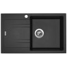 Kuchyňský dřez Sinks Linea 780 Metalblack 74, s otvorem, pravý