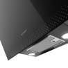 Komínová digestoř s čističkou vzduchu Faber AIR HUB VERTICAL BK F80 Černá/černé sklo