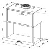 Komínová digestoř Faber MODULAR BK MATT F60 Černá mat
