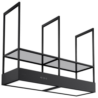 Ostrovčekový odsávač pár Faber T-SHELF EVOLUTION BK MATT F160 KL Čierna matná