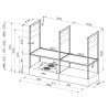 Ostrůvková digestoř Faber T-SHELF EVOLUTION BK MATT F160 KL Černá mat
