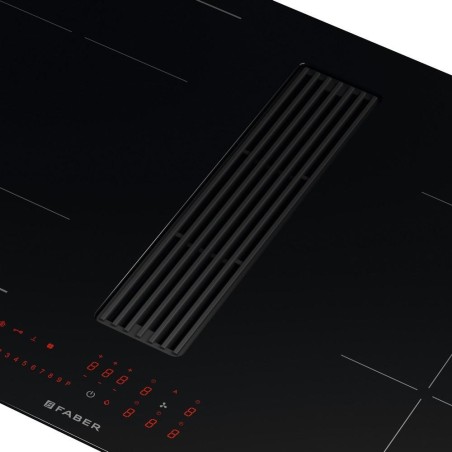 Varná deska s odsáváním Faber GALILEO LINEAR F83 Černé sklo