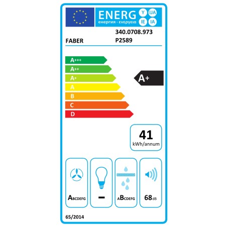 Varná deska s odsáváním Faber GALILEO BOLD A83 Černé sklo/nerez