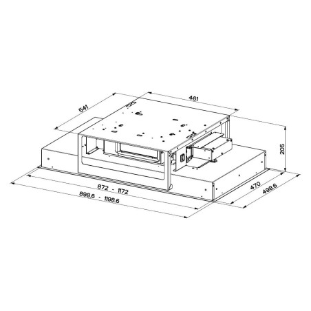 Stropný odsávač pár Faber HEAVEN DUAL LIGHT X FLAT KL A90 Nerez