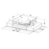Stropný odsávač pár Faber HEAVEN DUAL LIGHT X FLAT KL A90 Nerez