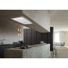 Stropný odsávač pár Faber HEAVEN DUAL LIGHT G/WH FLAT KL A120 Nerez/biele sklo